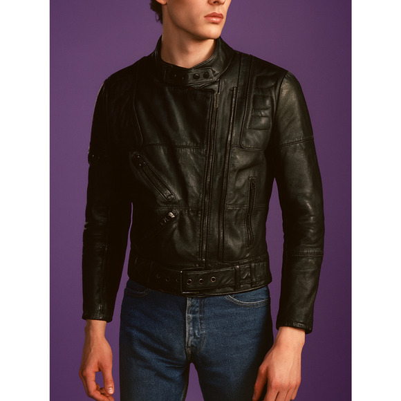 Vintage Hein Gericke x Harley Davidson Leather Motorcycle Jacket Double Zipper - Picture 1 of 16